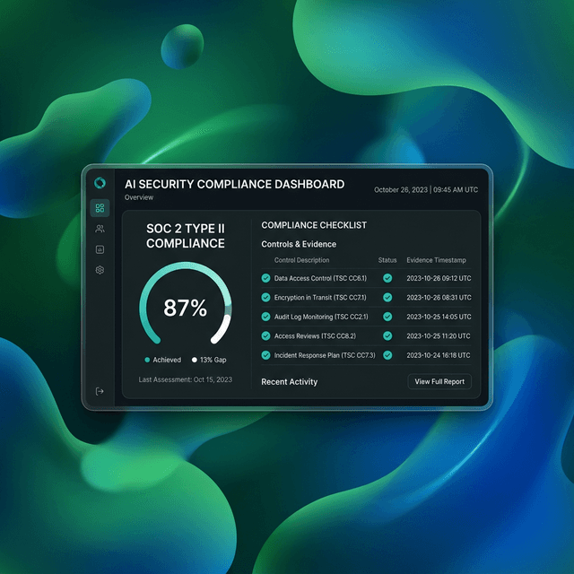 Aegis security compliance dashboard